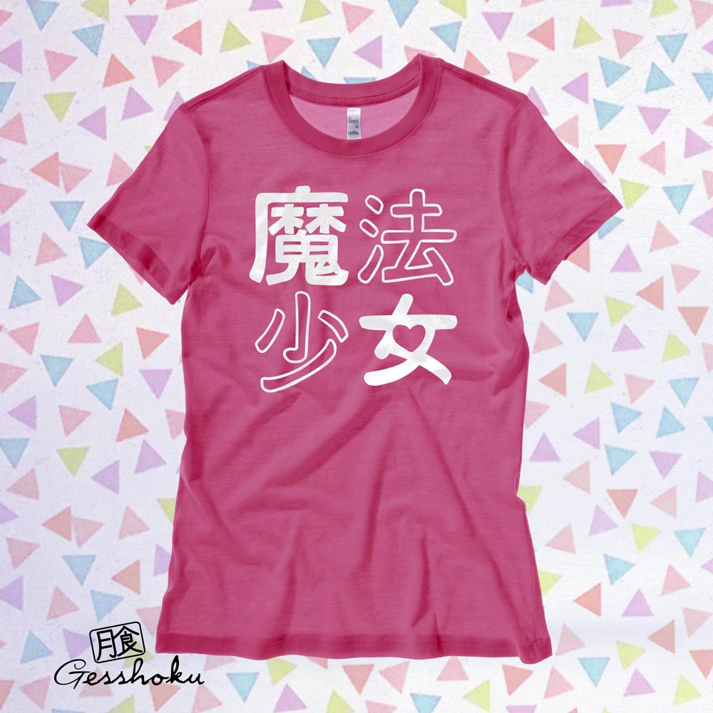 Mahou Shoujo Ladies T-shirt - Hot Pink