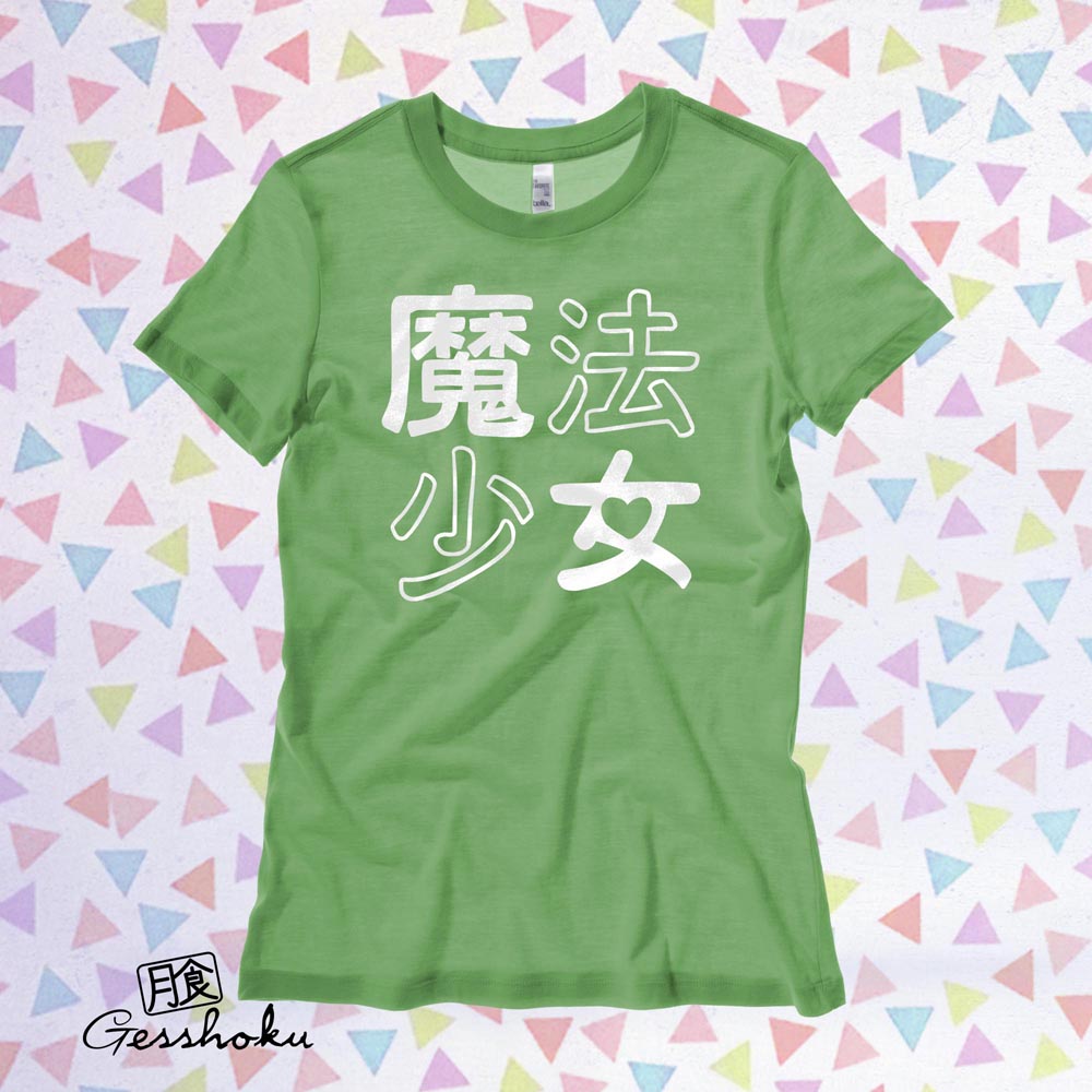 Mahou Shoujo Ladies T-shirt - Leaf Green
