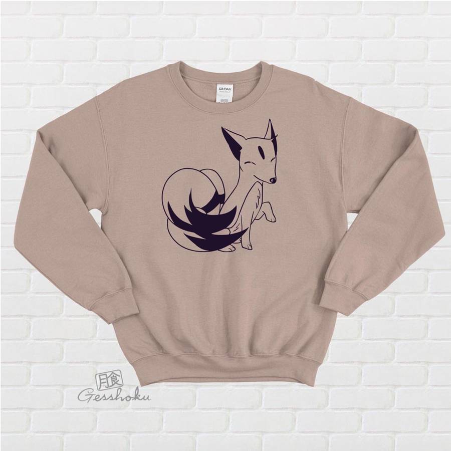 Majestic Kitsune Crewneck Sweatshirt - Brown