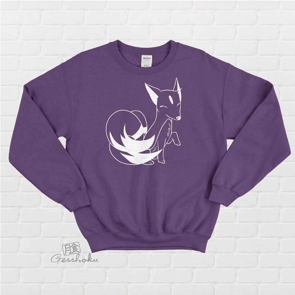 Majestic Kitsune Crewneck Sweatshirt - Purple