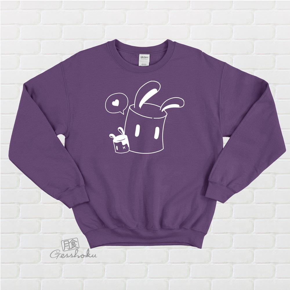 Marshmallow Bunnies Crewneck Sweatshirt - Purple