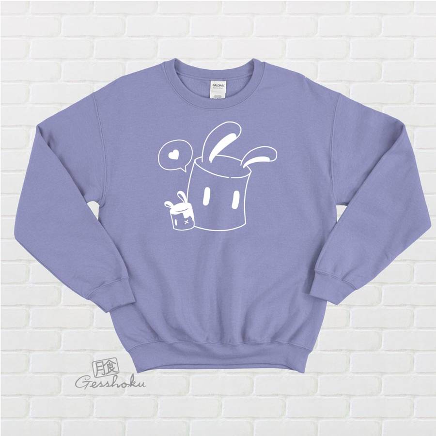 Marshmallow Bunnies Crewneck Sweatshirt - Violet