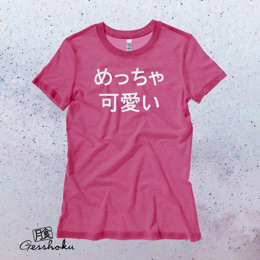 Meccha Kawaii Ladies T-shirt - Hot Pink