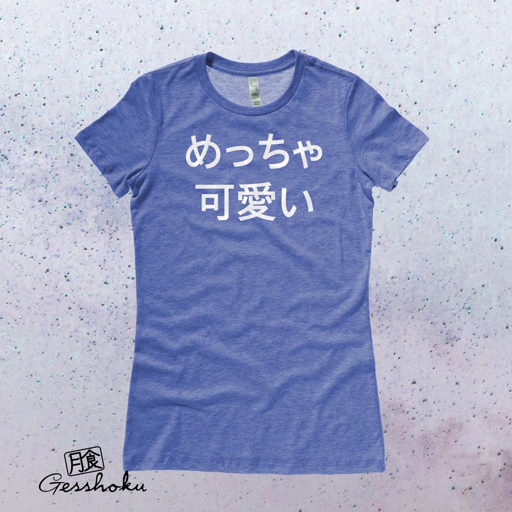 Meccha Kawaii Ladies T-shirt - Heather Royal Blue
