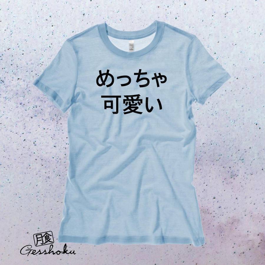 Meccha Kawaii Ladies T-shirt - Light Blue