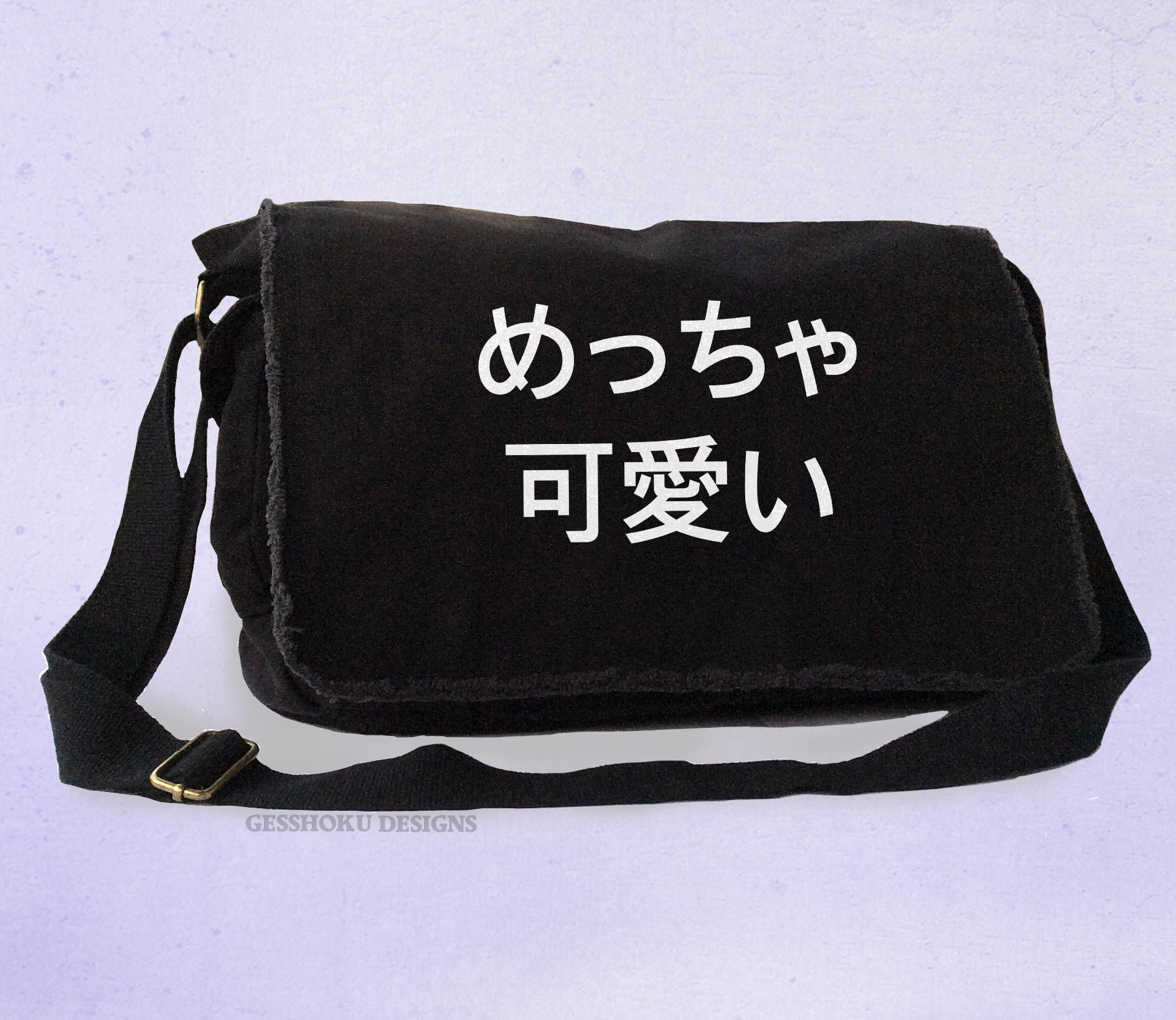 Meccha Kawaii Messenger Bag - Black
