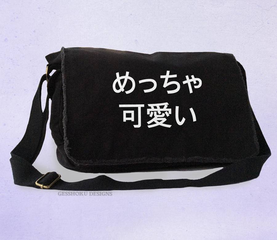 Meccha Kawaii Messenger Bag - Black