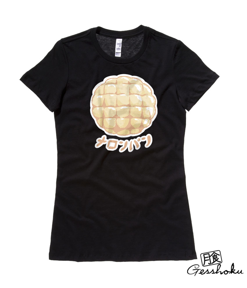 Melon Pan Ladies T-shirt - Black