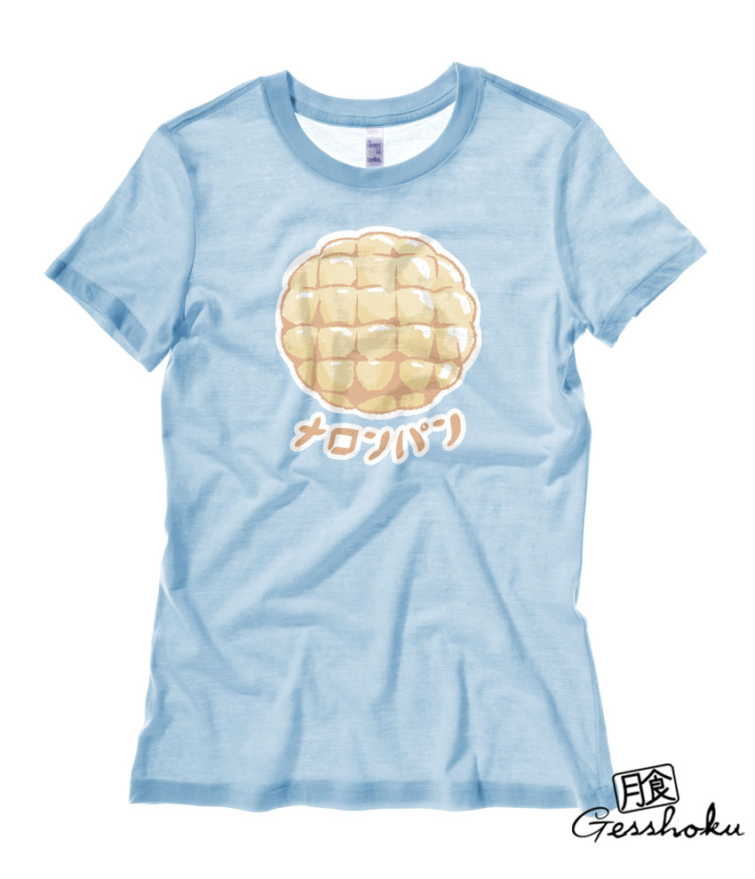 Melon Pan Ladies T-shirt - Light Blue