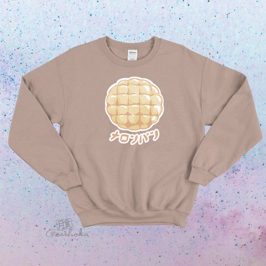 Melon Pan Crewneck Sweatshirt - Sand