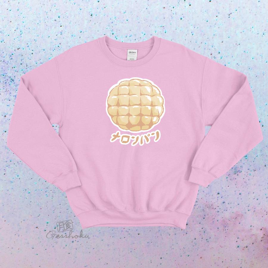 Melon Pan Crewneck Sweatshirt - Light Pink