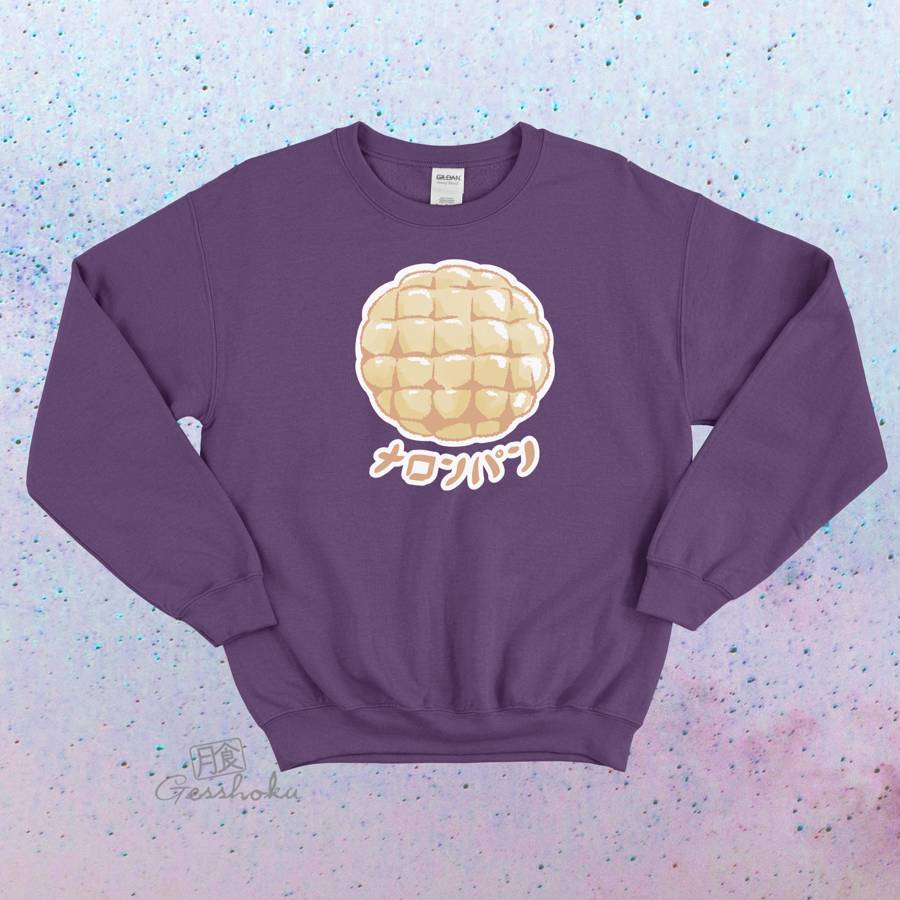 Melon Pan Crewneck Sweatshirt - Purple