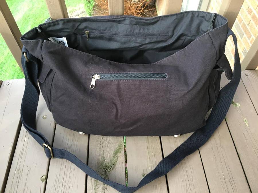 Messenger bag inside