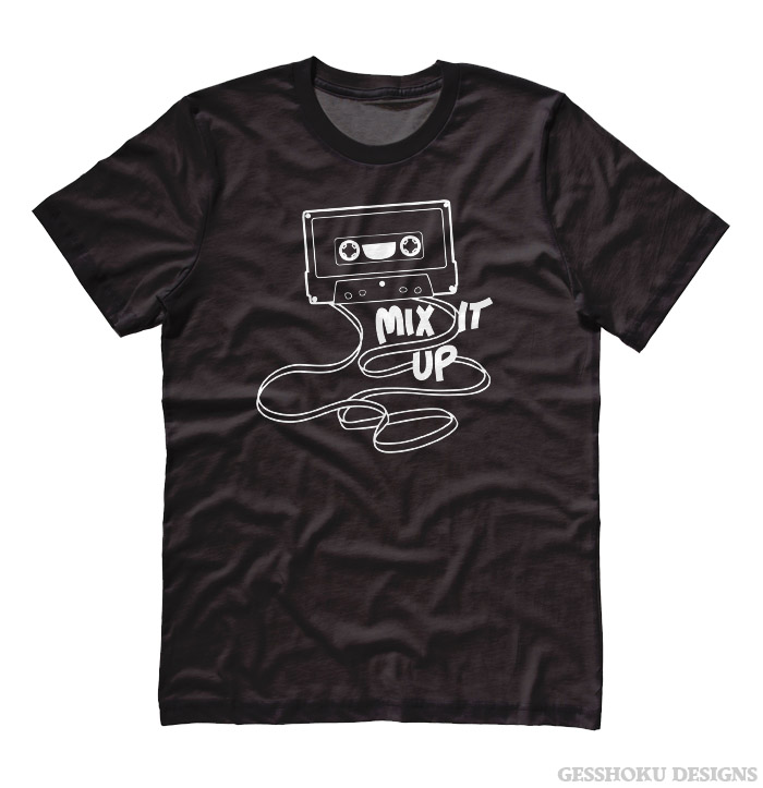 Mix It Up Retro Cassette Tape T-shirt - Black