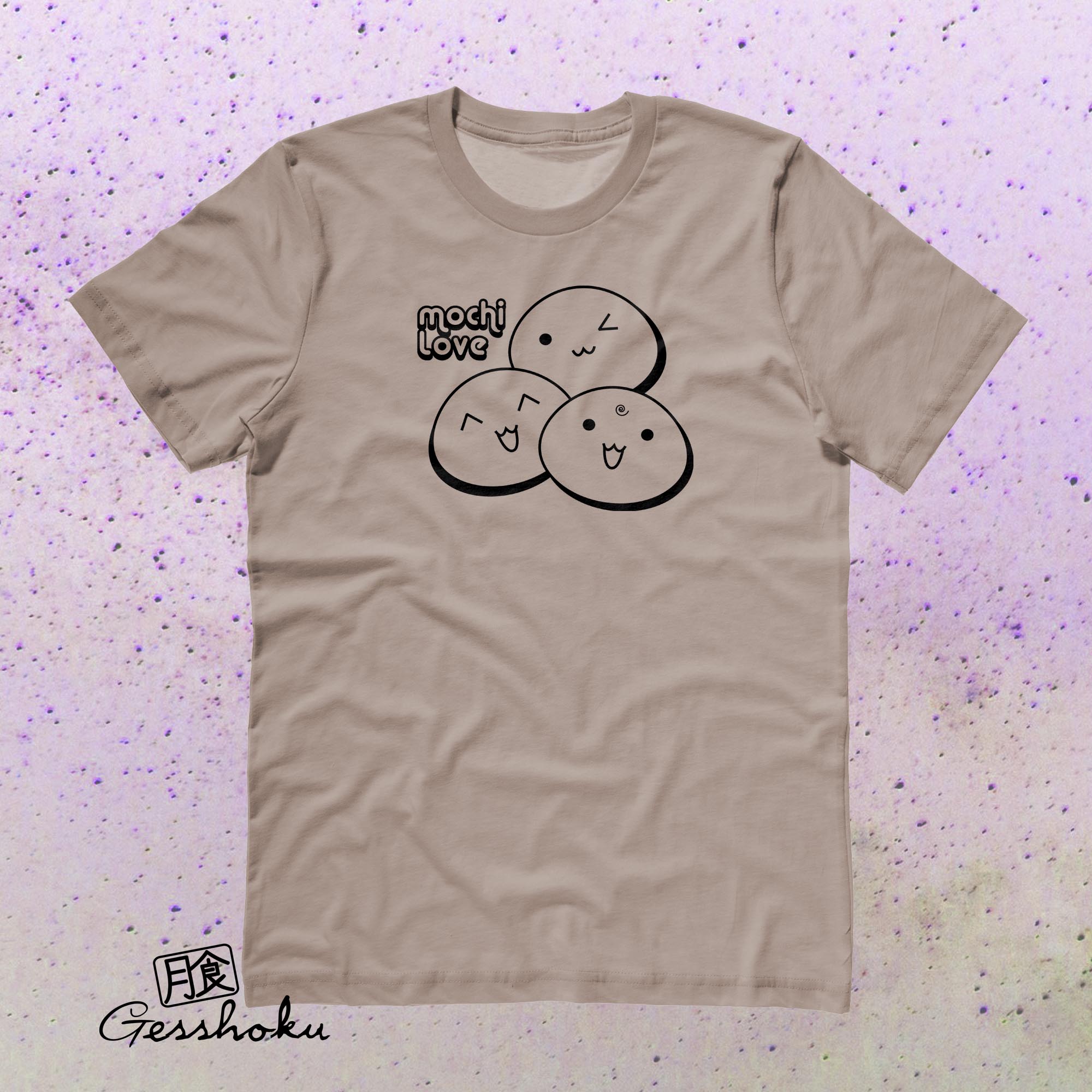 Mochi Love T-shirt - Pebble Brown