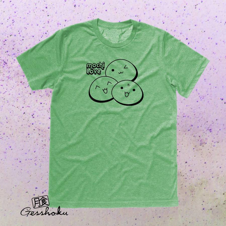 Mochi Love T-shirt - Heather Green