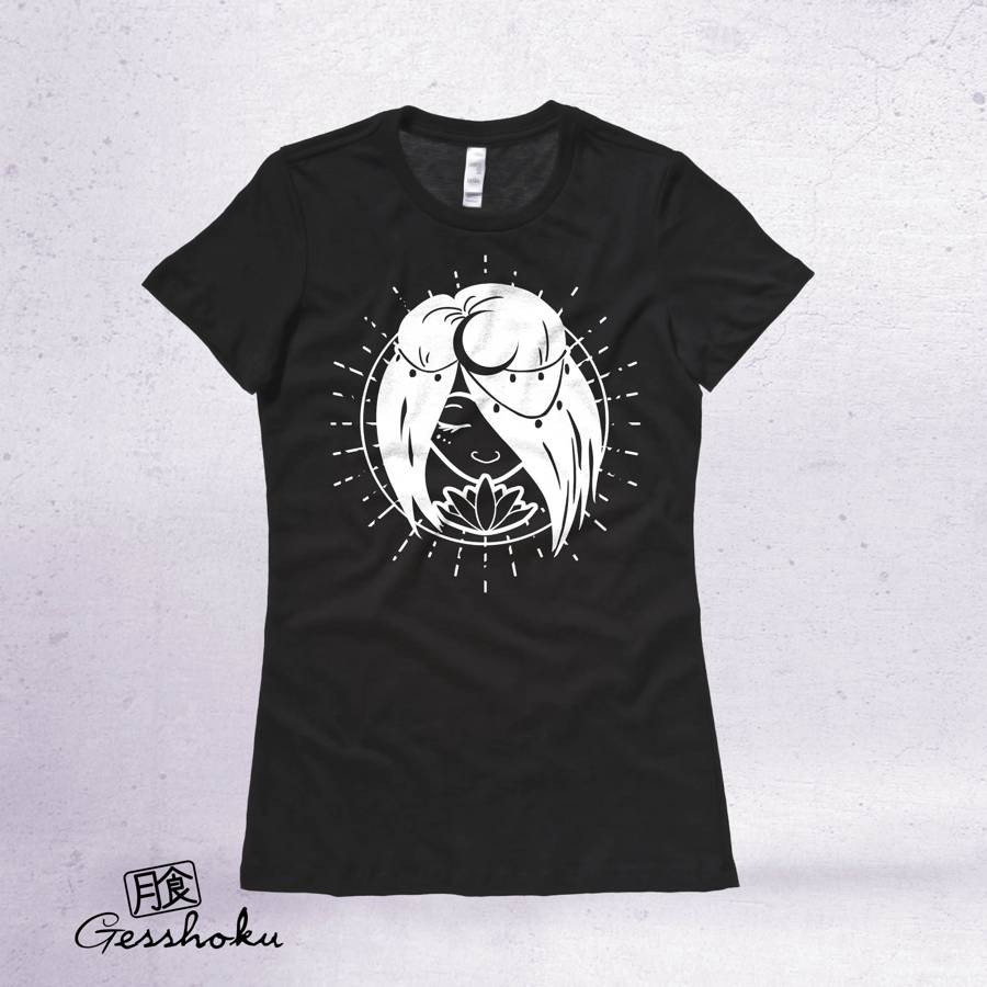 Moon Goddess Ladies T-shirt - Black