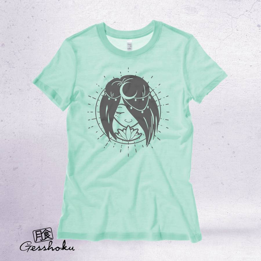 Moon Goddess Ladies T-shirt - Mint