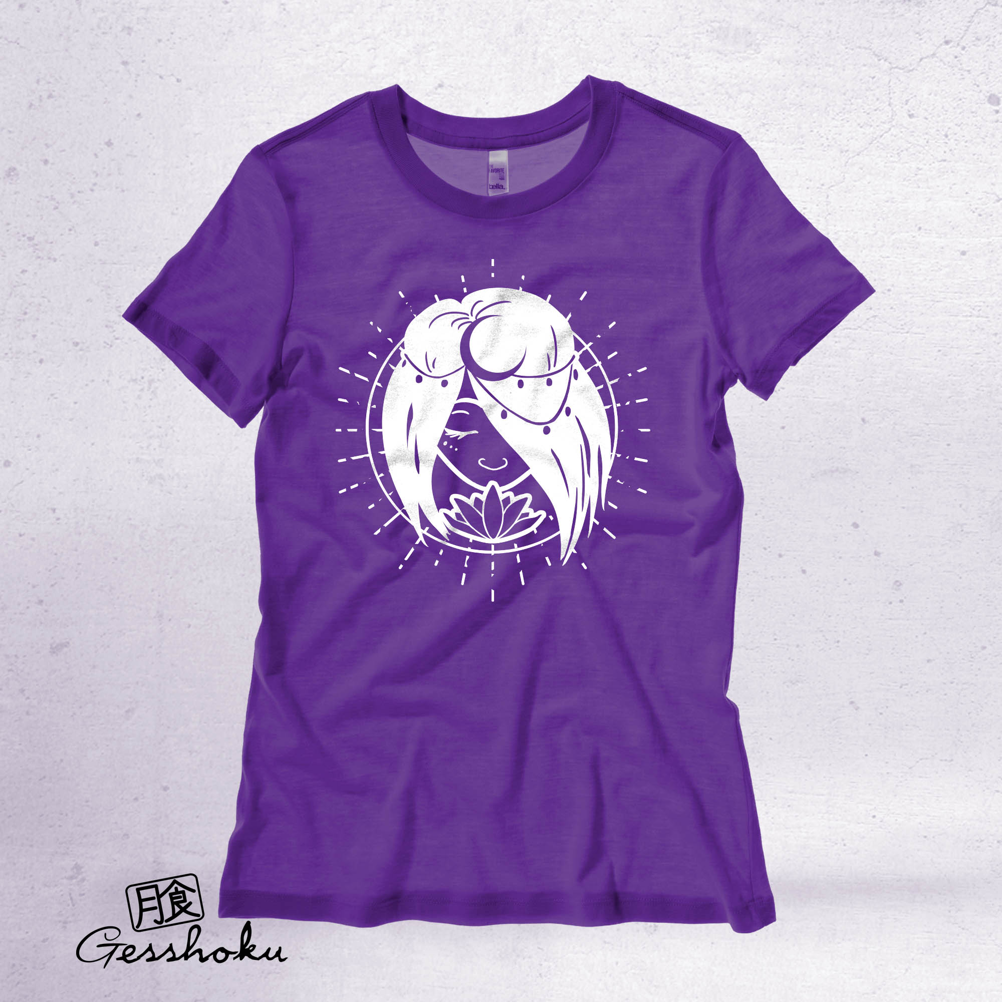 Moon Goddess Ladies T-shirt - Purple