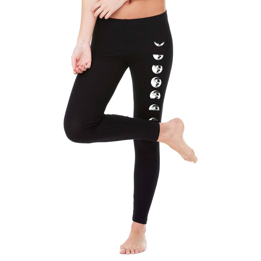 Moon Phase Cotton Leggings -