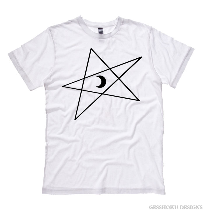 5-Pointed Moon Star T-shirt - White