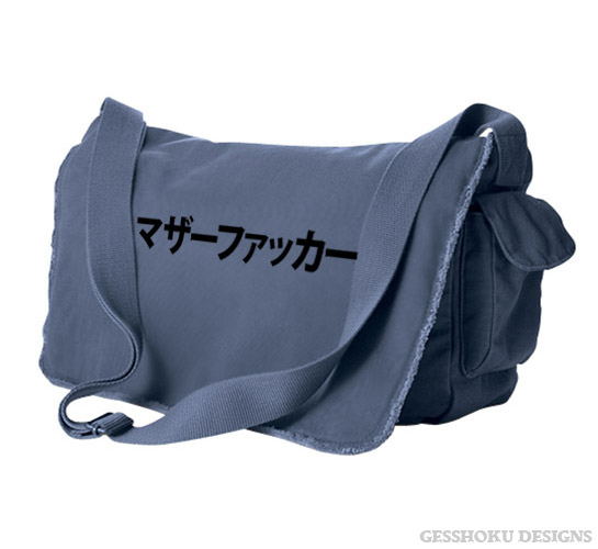 Motherfucker Japanese Messenger Bag - Denim Blue
