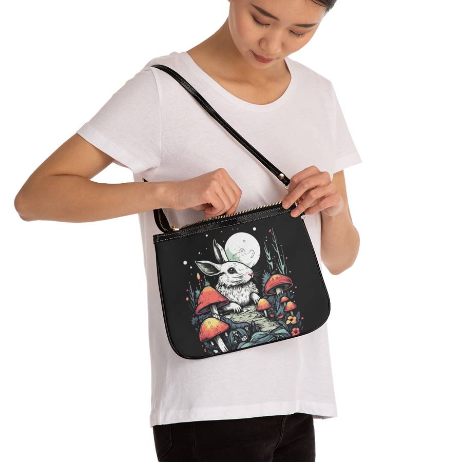 Mushroomcore Rabbit Small Shoulder Bag -