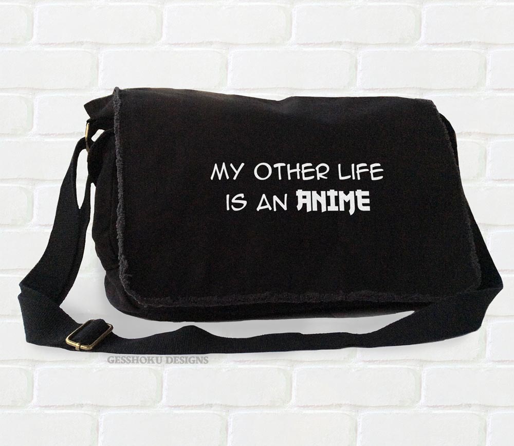My Other Life is an Anime Messenger Bag - Black