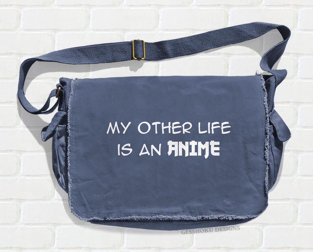 My Other Life is an Anime Messenger Bag - Denim Blue