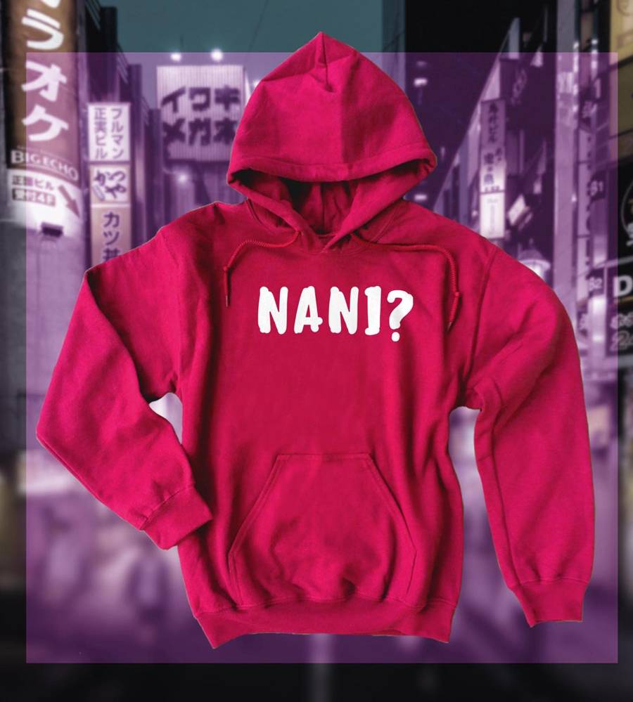 Nani? Pullover Hoodie (text version) - Red