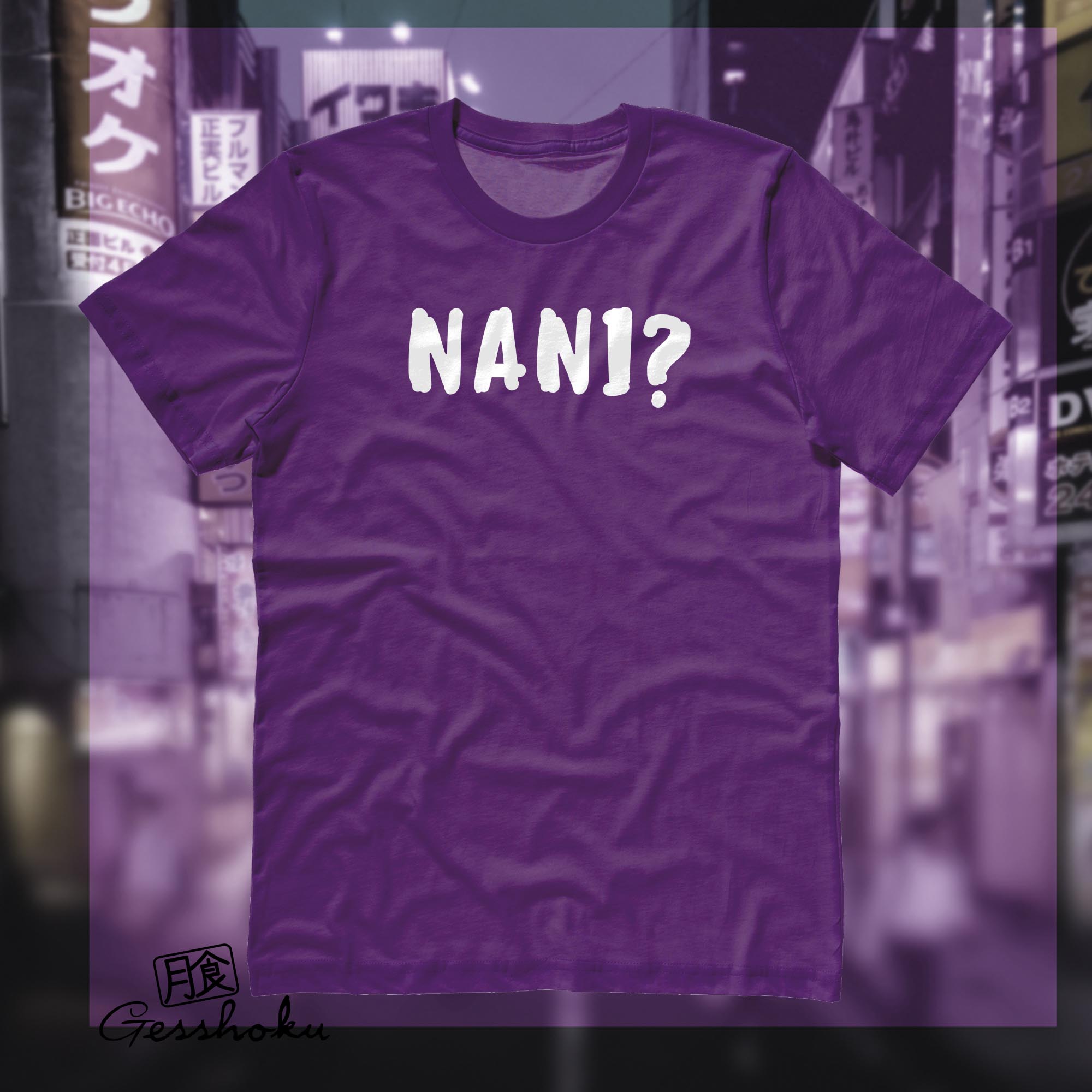 Nani? T-shirt (text version) - Purple