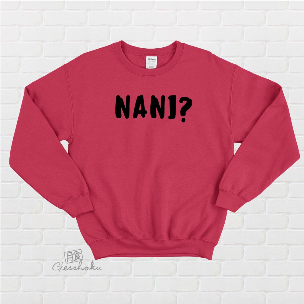 Nani? Crewneck Sweatshirt (text version) - Red