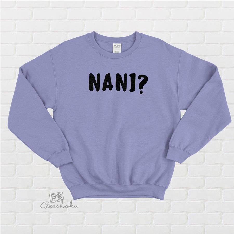 Nani? Crewneck Sweatshirt (text version) - Violet