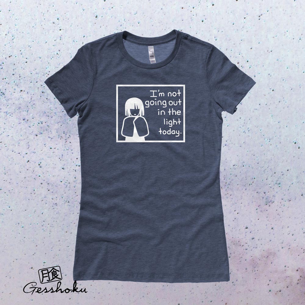 Not Going Out in the Light Ladies T-shirt - Heather Navy