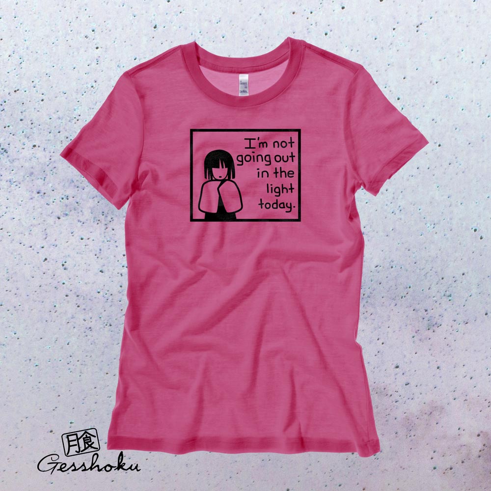 Not Going Out in the Light Ladies T-shirt - Hot Pink