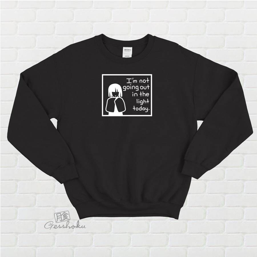 Not Going Out in the Light Crewneck Sweatshirt - Black