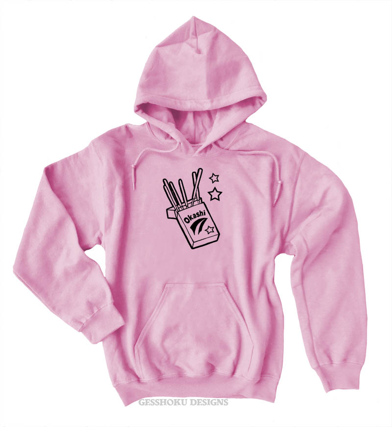 Okashi Kawaii Candy Pullover Hoodie - Light Pink