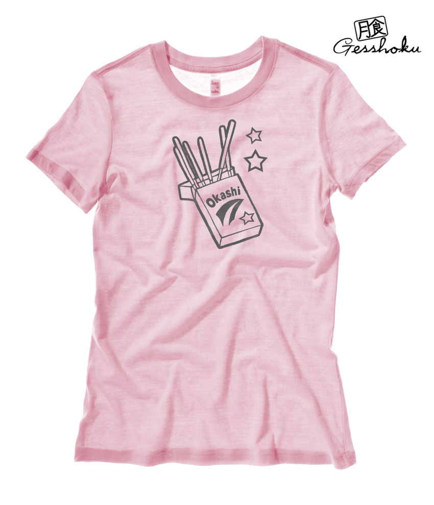 Okashi Kawaii Candy Ladies T-shirt - Light Pink