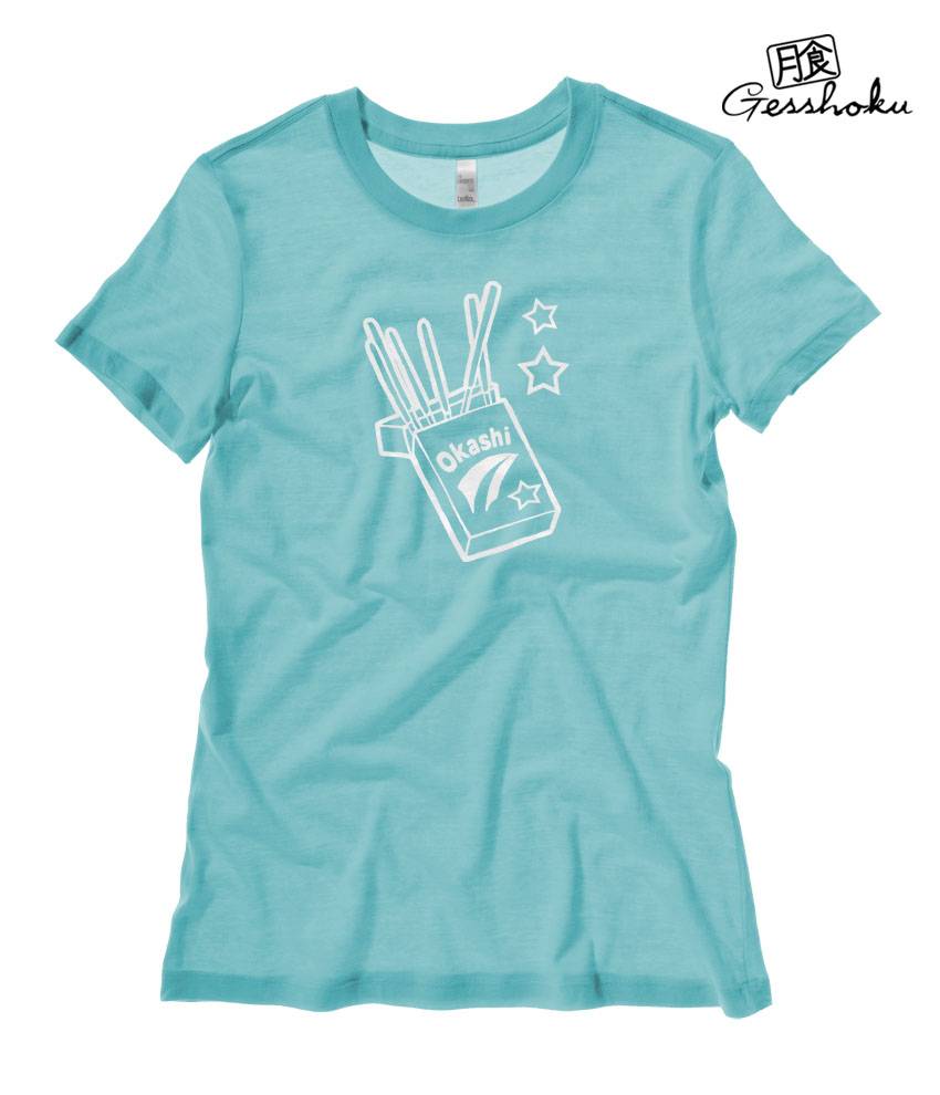 Okashi Kawaii Candy Ladies T-shirt - Teal