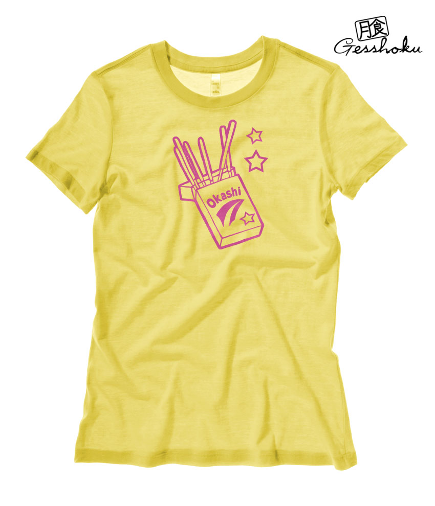 Okashi Kawaii Candy Ladies T-shirt - Yellow