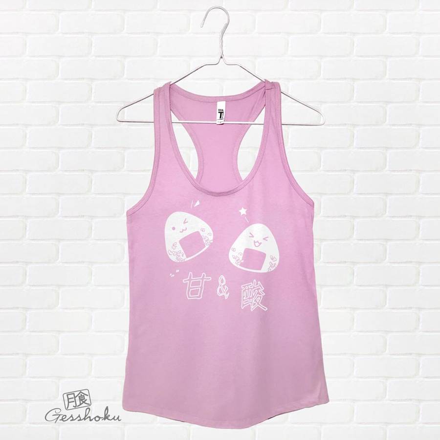 Onigiri Rice Balls Flowy Tank Top - Lilac