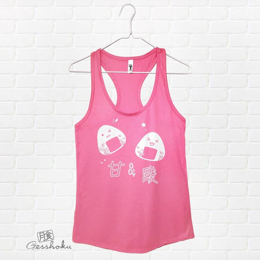 Onigiri Rice Balls Flowy Tank Top - Hot Pink