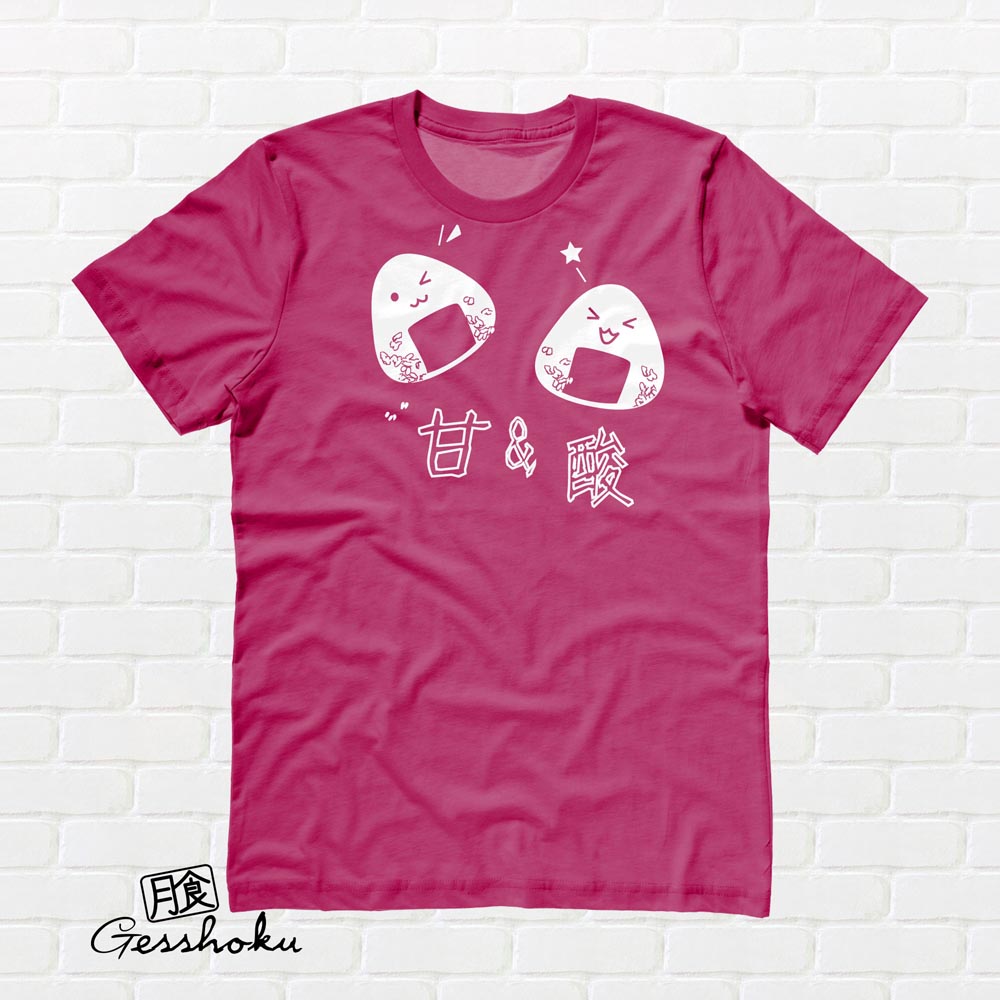 Onigiri Rice Ball T-shirt - Hot Pink