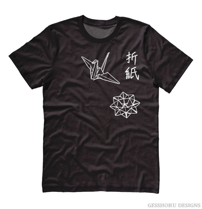 Origami Japanese Kanji T-shirt - Black