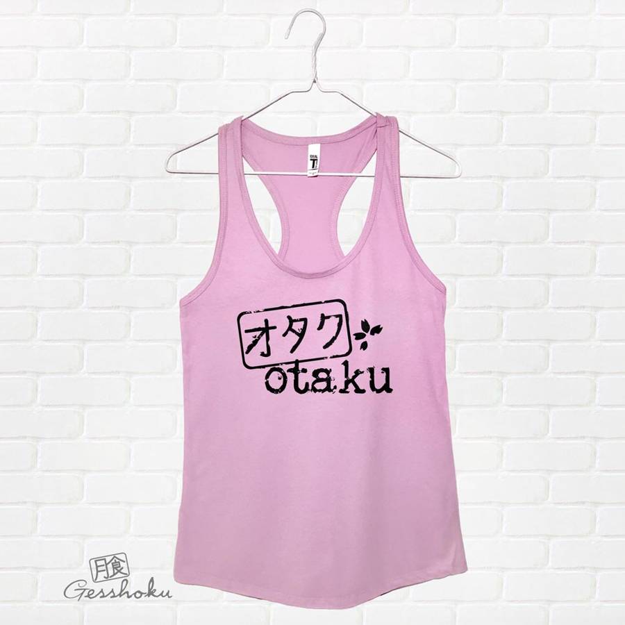 Otaku Stamp Flowy Tank Top - Lilac