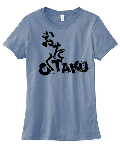 Otaku Anime Ladies T-shirt - Heather Blue