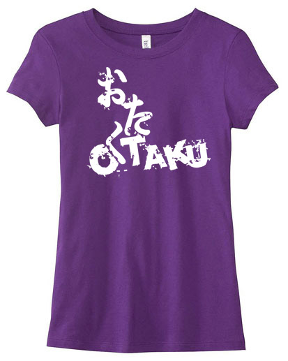 Otaku Anime Ladies T-shirt - Purple