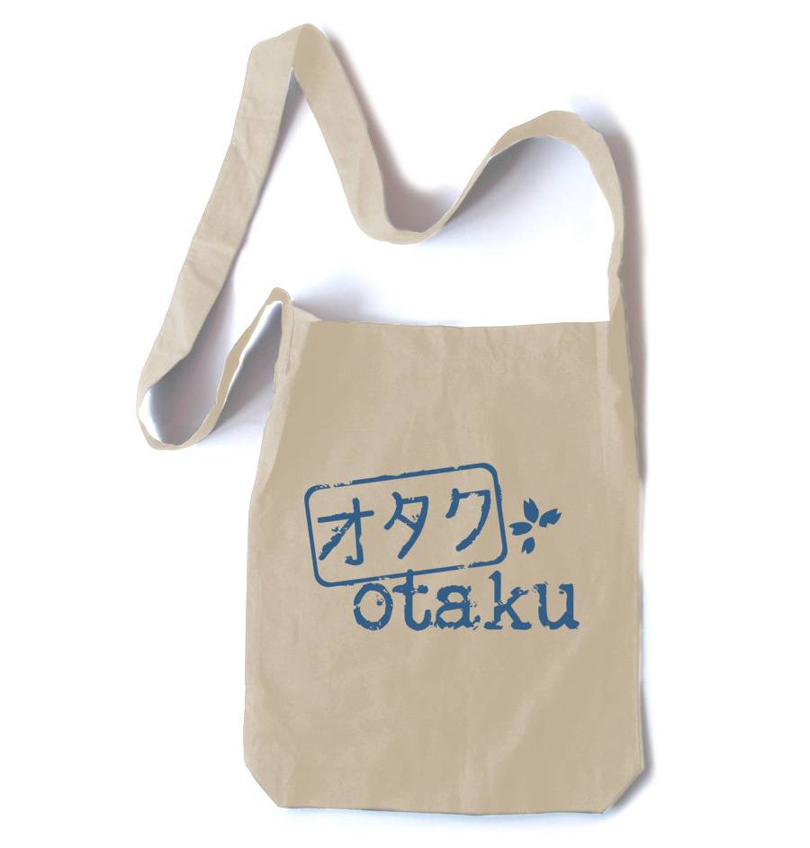 Otaku Stamp Crossbody Tote Bag - Natural