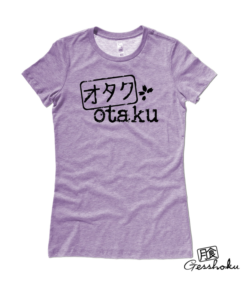 Otaku Stamp Ladies T-shirt - Heather Purple