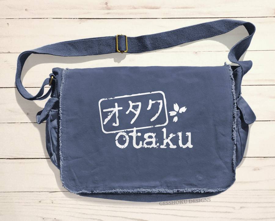 Otaku Stamp Messenger Bag - Denim Blue